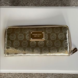 Gold Michael Kors Wallet